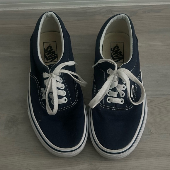 Vans Dark Blue and White Sneakers - Picture 1 of 7